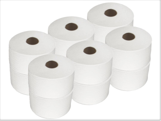 Toaletný papier JUMBO ø 190, 2-vrstvový, 12 kusov